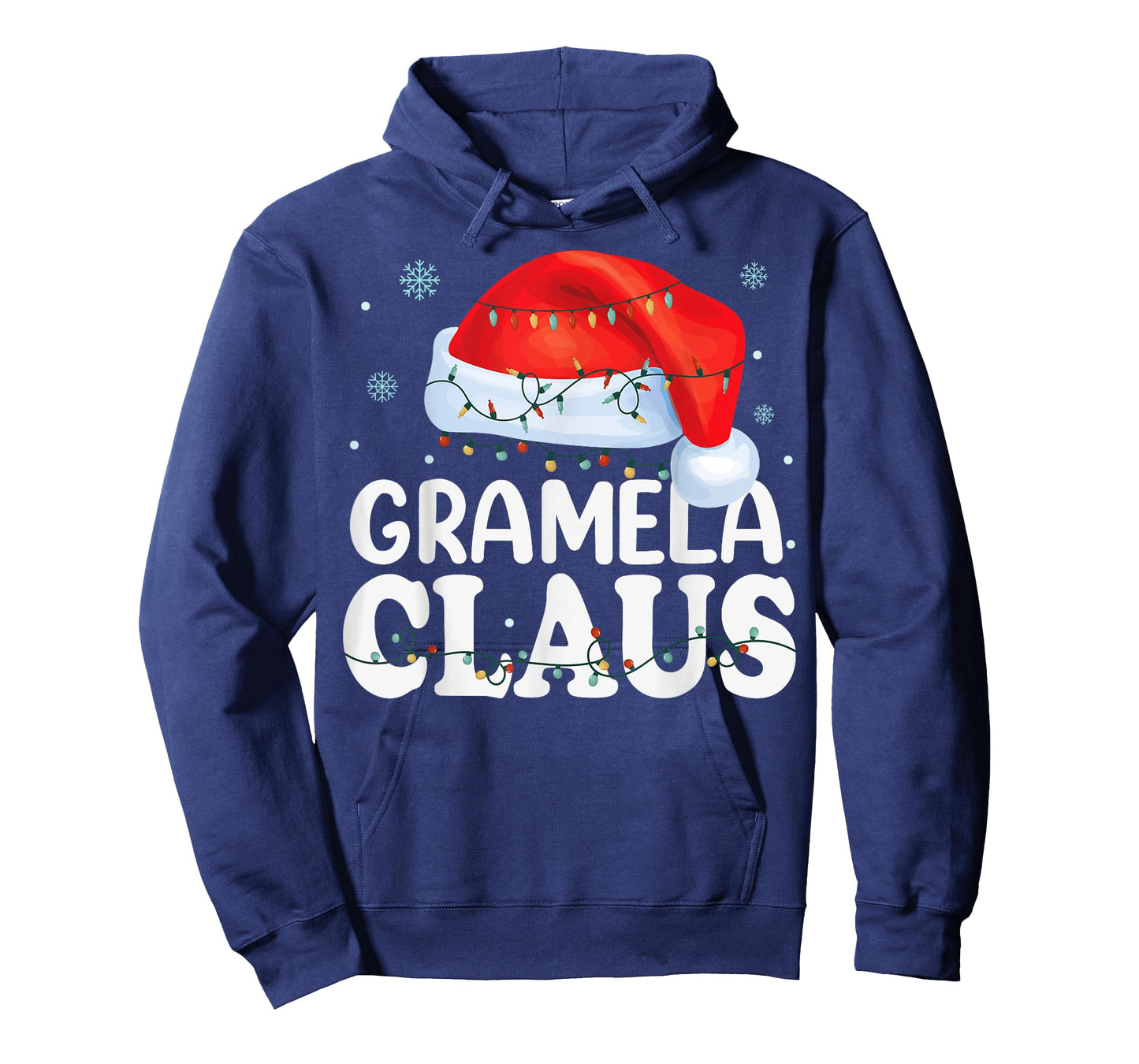 Gramela Claus Xmas Family Matching Funny Grandma Christmas T-Shirt