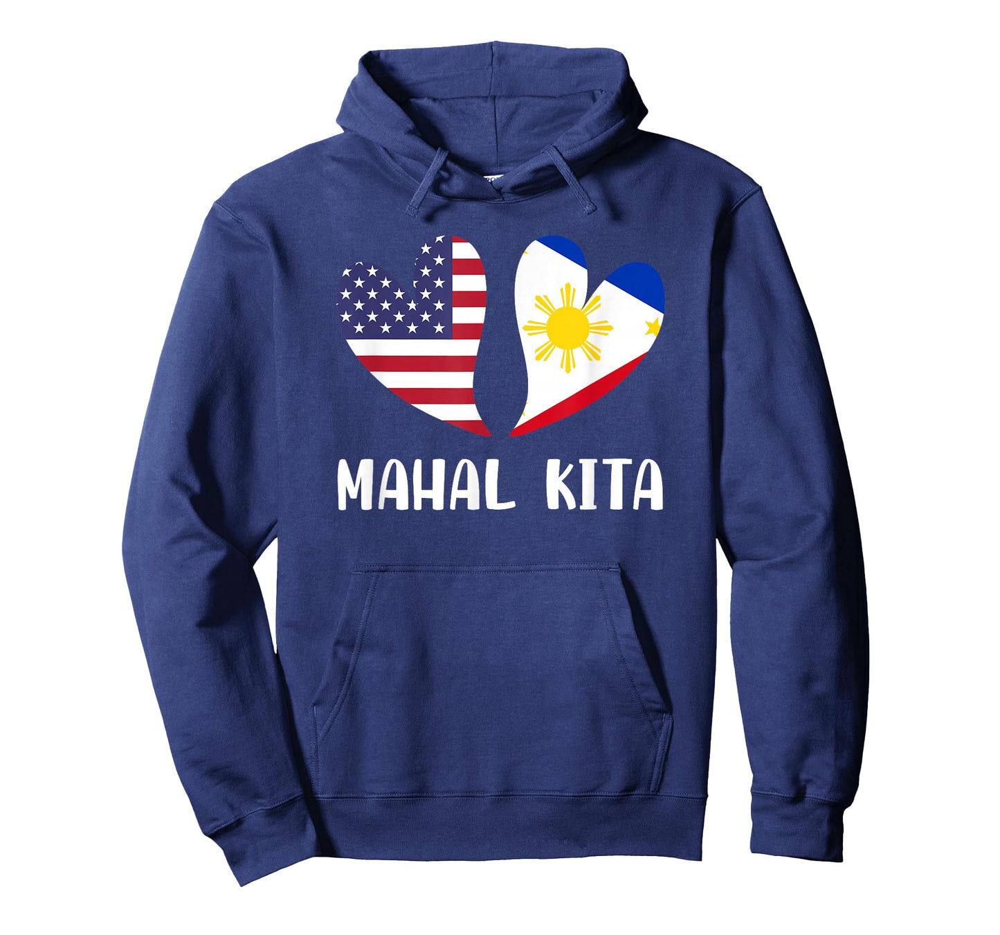 Mahal Kita Filipino American Lovers Pilipinas USA T-Shirt Small