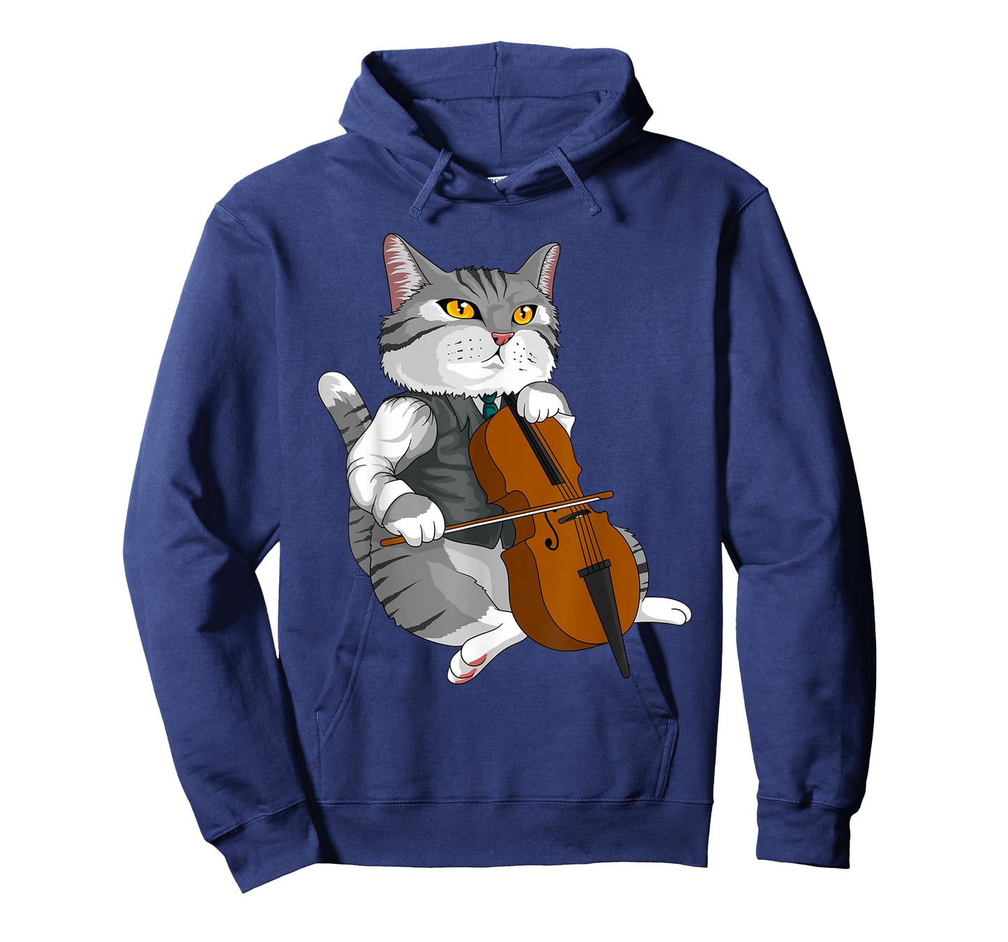 Cat Playing Cello Violin musical instrument T-Shirt