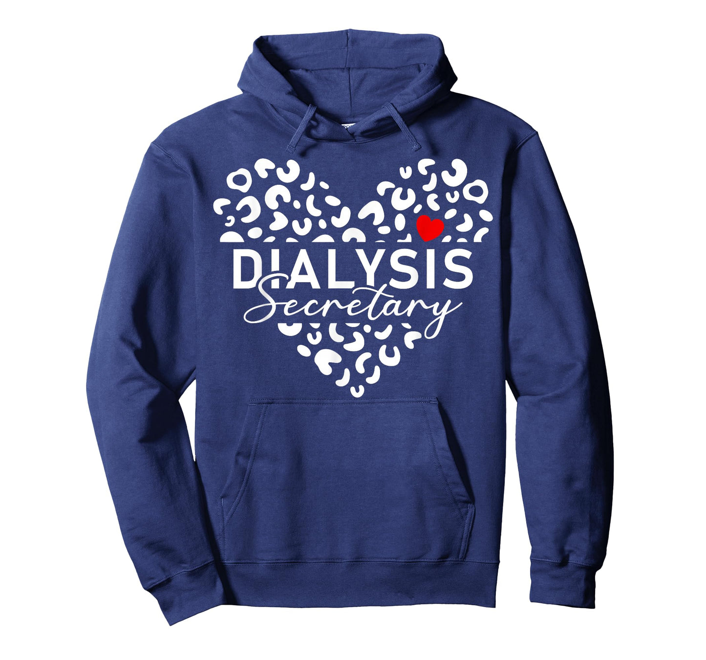 Cute Dialysis Secretary Heart Leopard T-Shirt