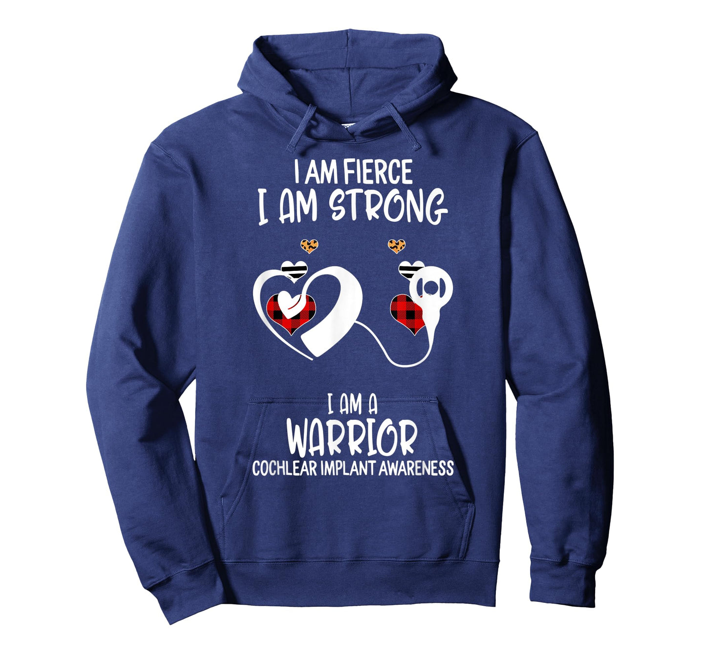 Cochlear Implant Awareness Ribbon I Am Fierce Strong Warrior T-Shirt