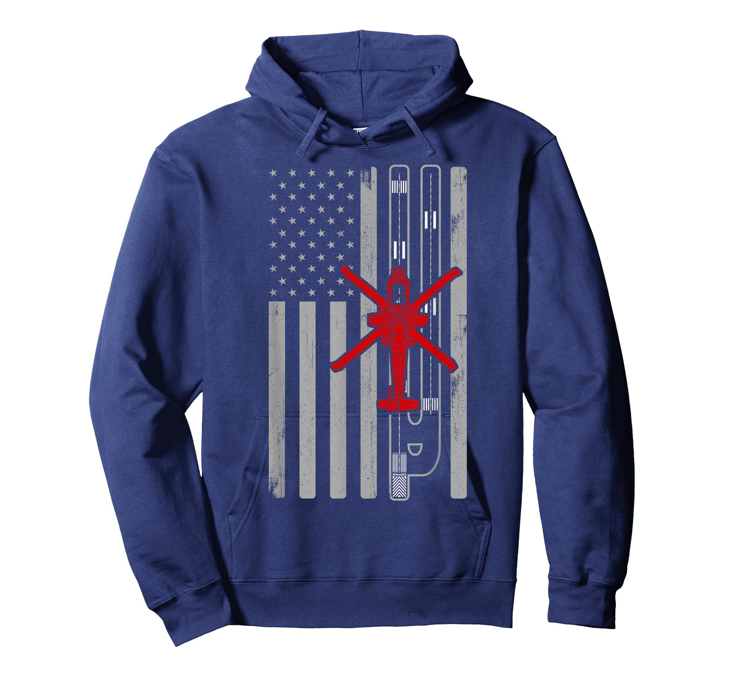 AH64 Apache Military Helicopter American Flag Runway AH64 Women Men T-Shirt