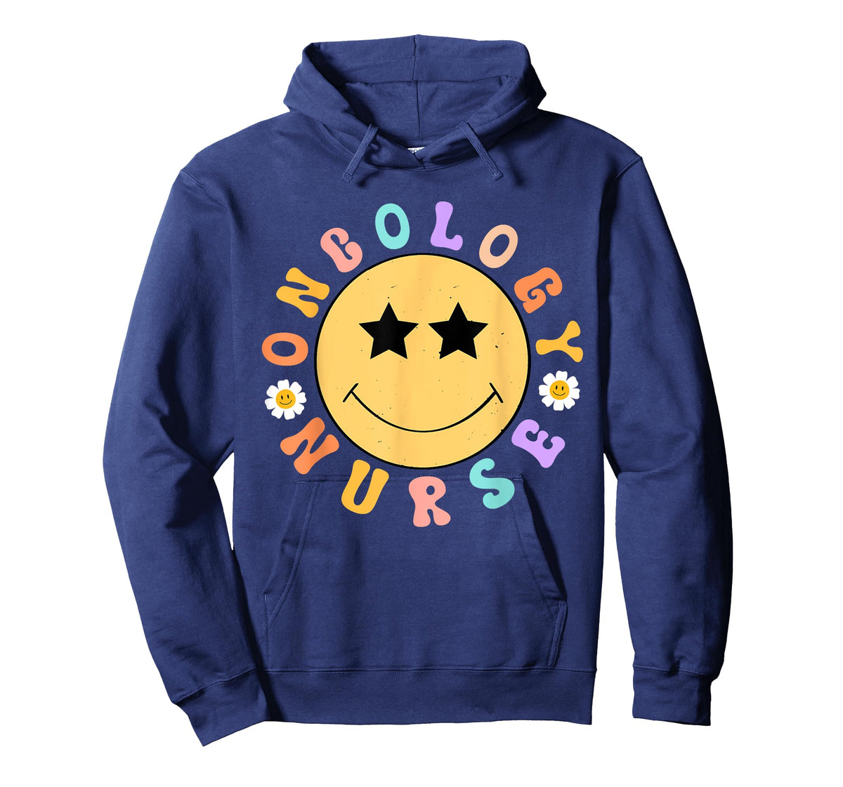 Oncology Nurse OCN Nursing Oncologist Smile Face Groovy T-Shirt