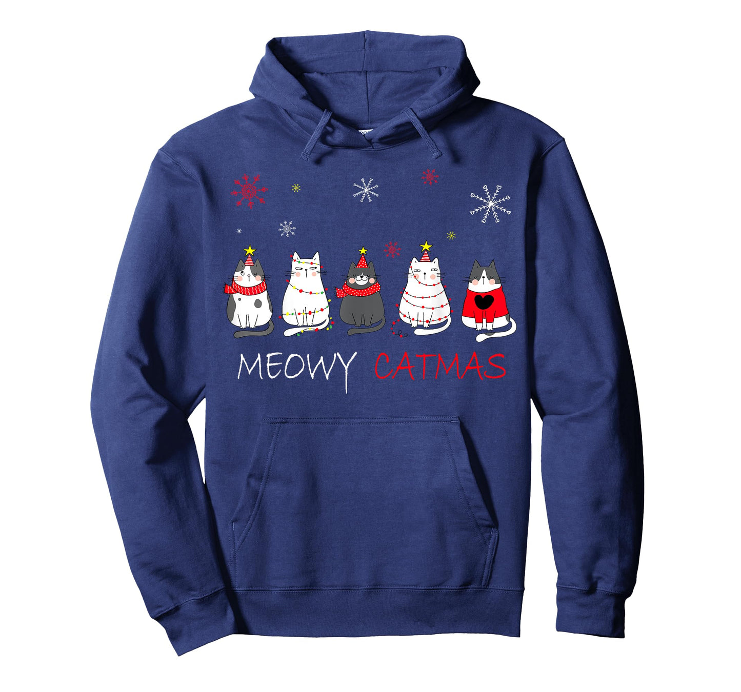 Meowy Catmas Christmas Funny Cats T-Shirt