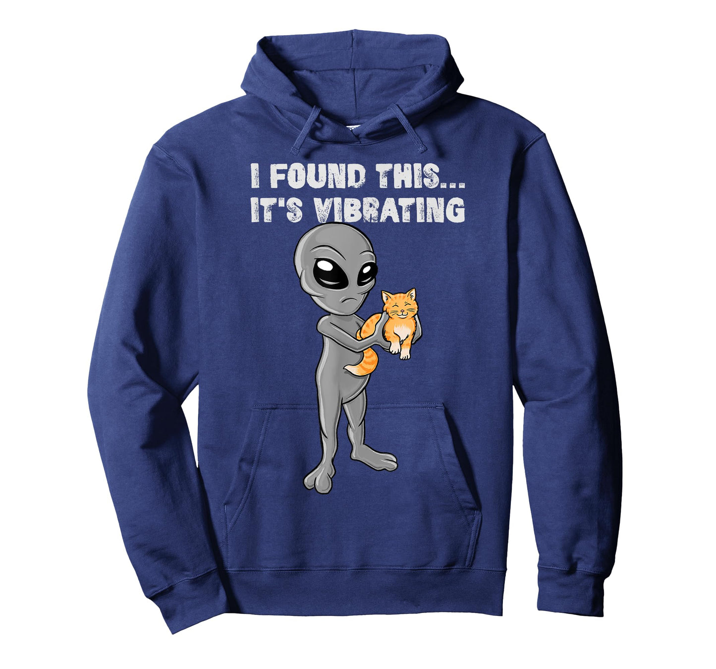 I Found This - It's Vibrating - Cat & Alien T-Shirt for Men Women Girls Kids