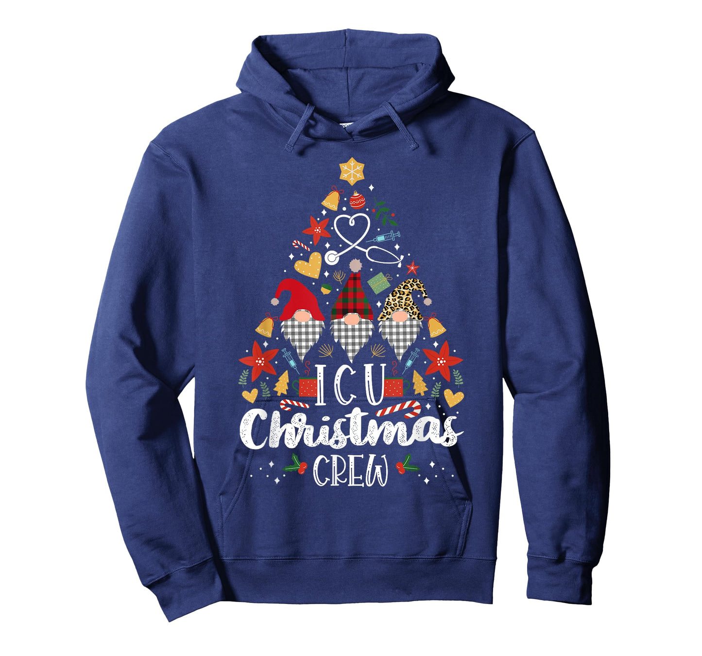 Christmas NICU Crew Nurse Doctor Tech Neonatal ICU Squad T-Shirt
