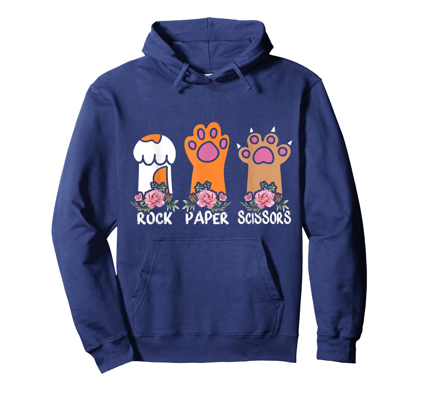 Rock Paper Scissors Hand Game Meme Animal Paw Flower Cat Men Women Kids T-Shirt