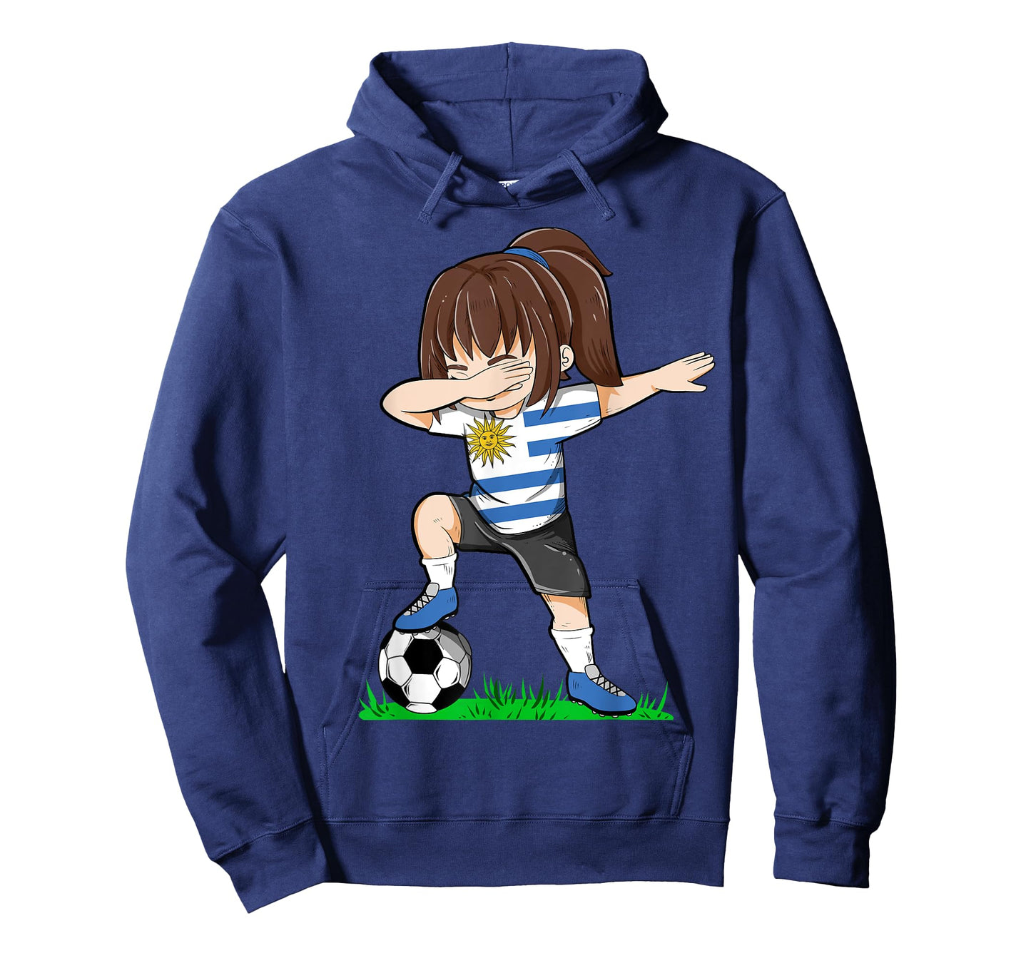 Soccer Uruguay Jersey Shirt Uruguay Flag Football Girls Dab T-Shirt