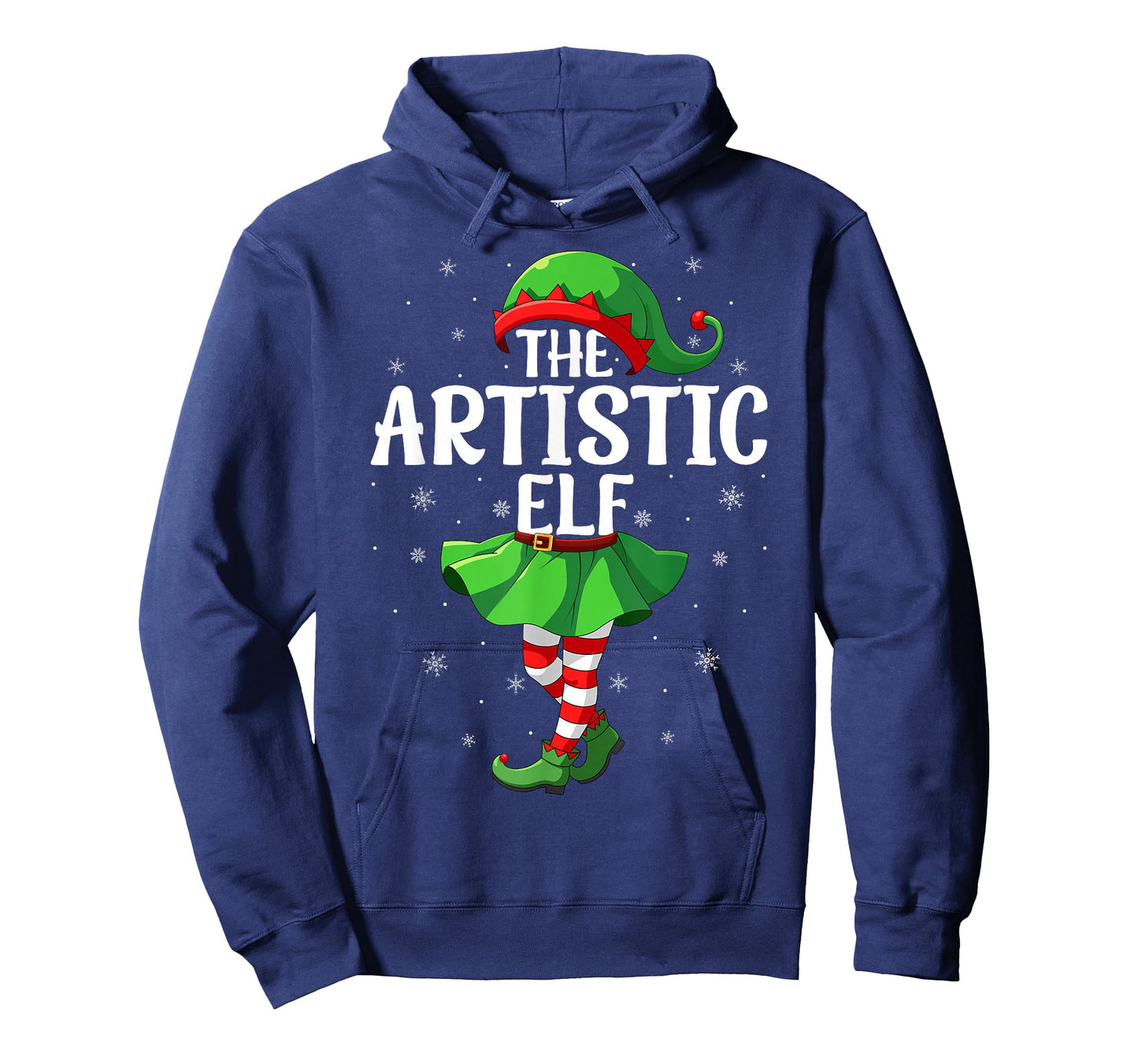 Artistic Elf Christmas Girls Women Elf Squad Xmas Family T-Shirt