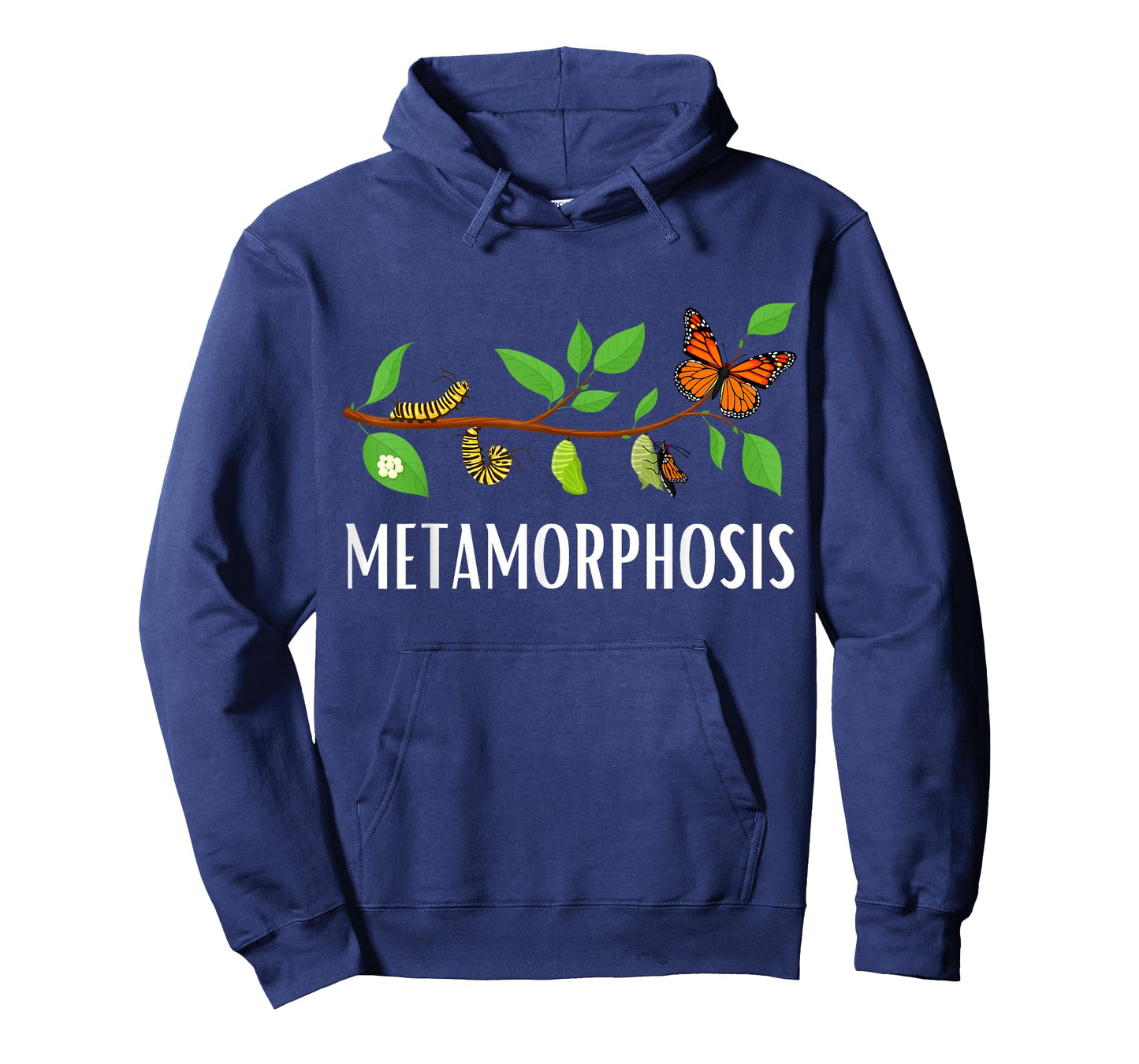 Funny Caterpillar Lifecycle Metamorphosis Monarch Butterfly T-Shirt