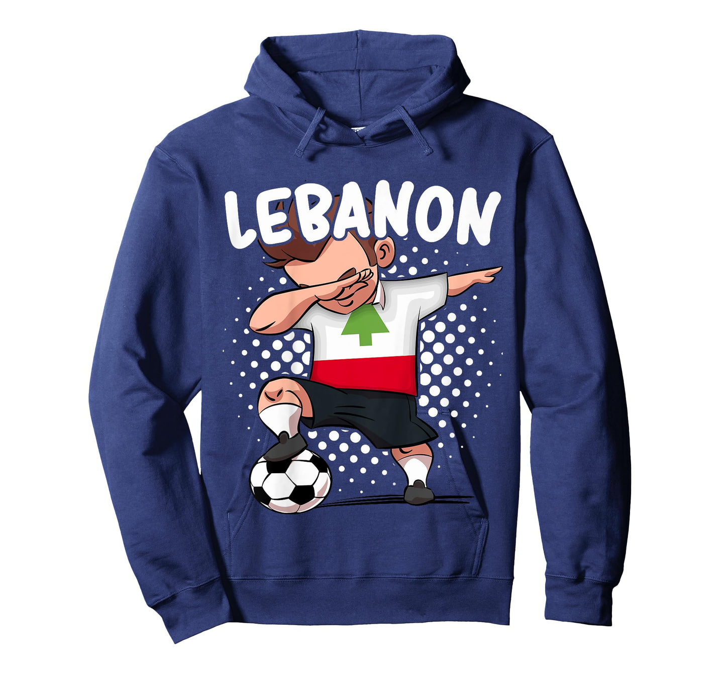 Kids Funny Soccer Dab Shirt for Boys Lebanon Soccer Lebanese Gift T-Shirt