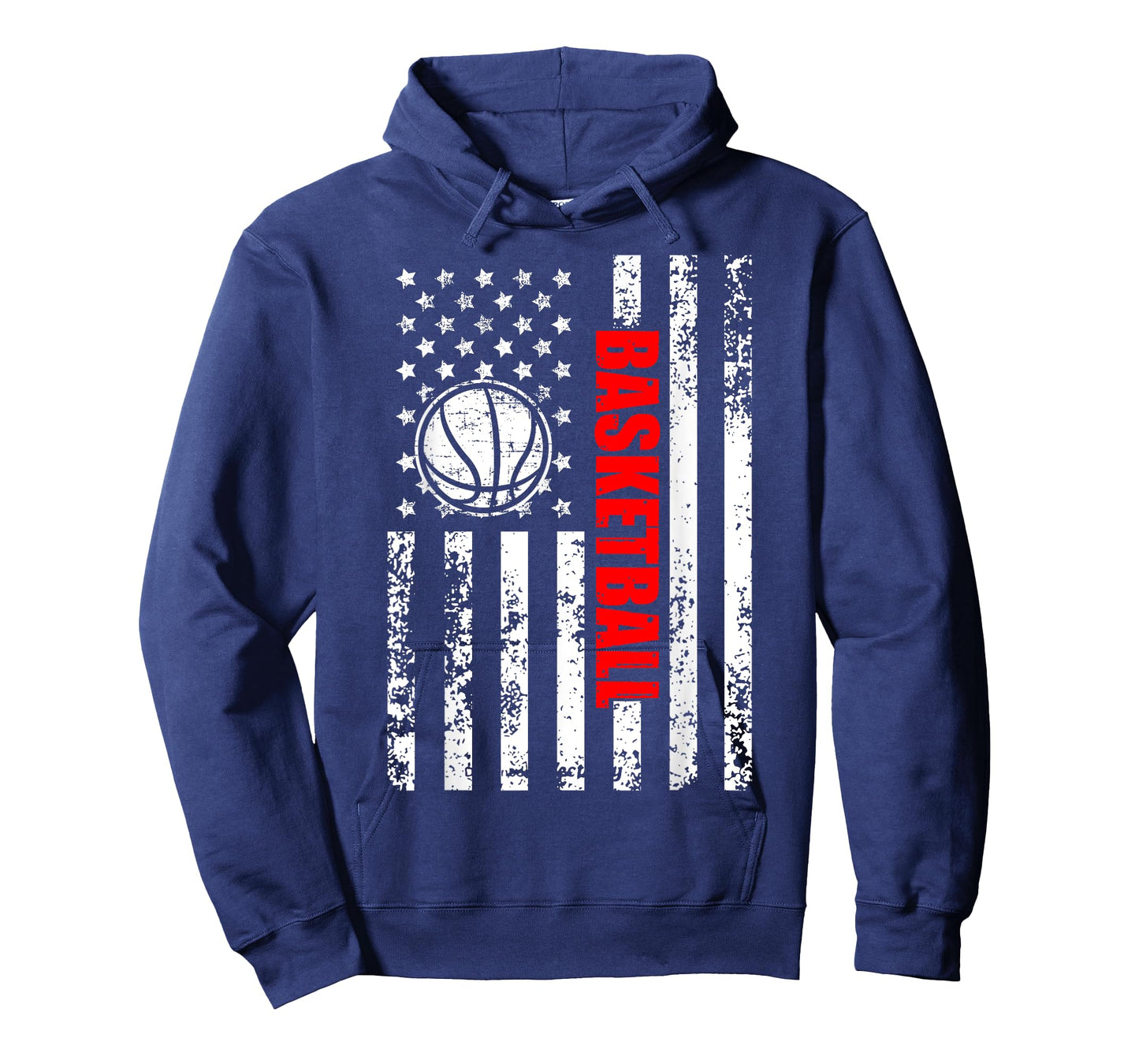 Patriotic US American Flag Basketball T-Shirt