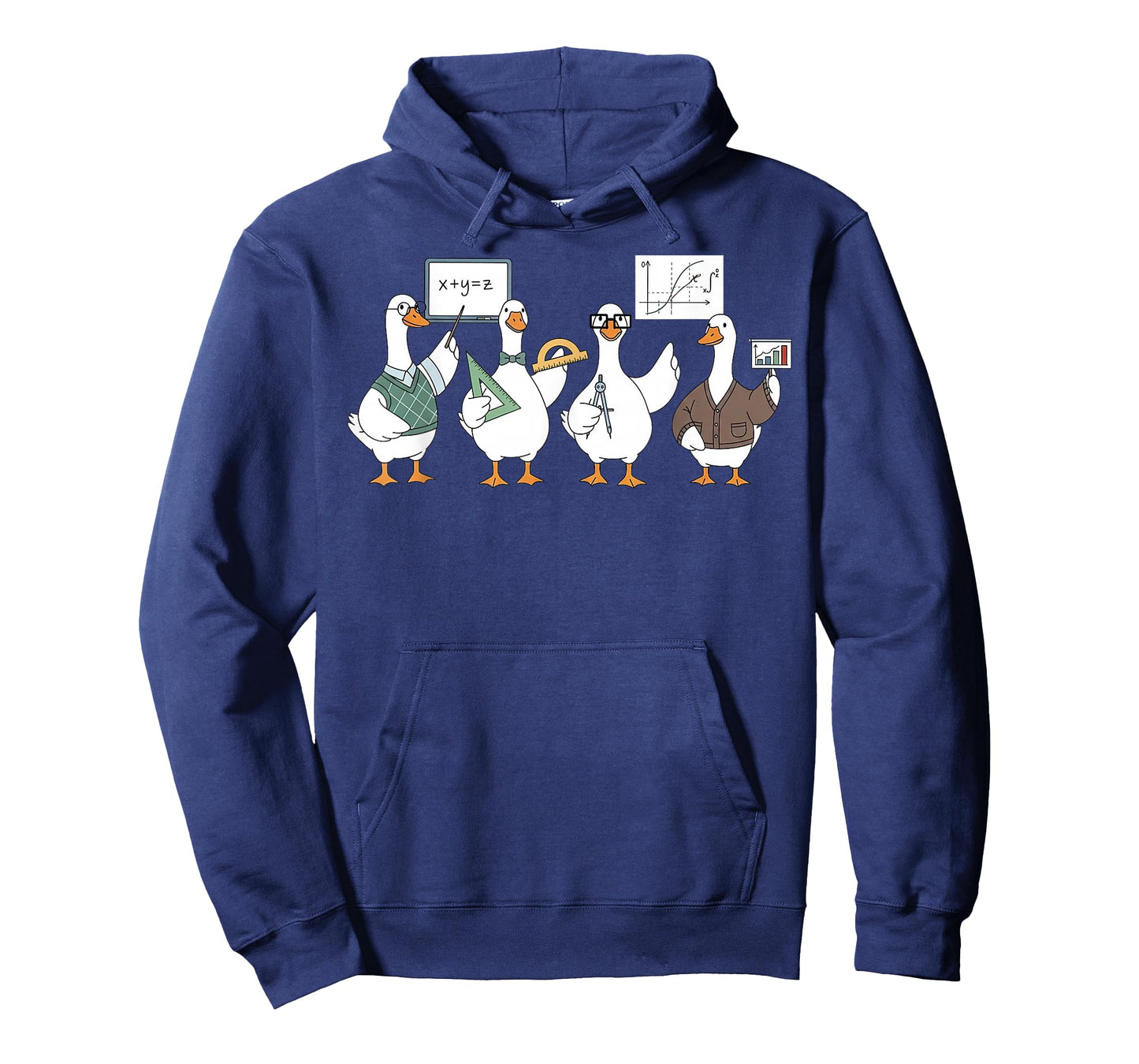 Cute Silly Goose Math Teacher Mathematics Student Educator T-Shirt