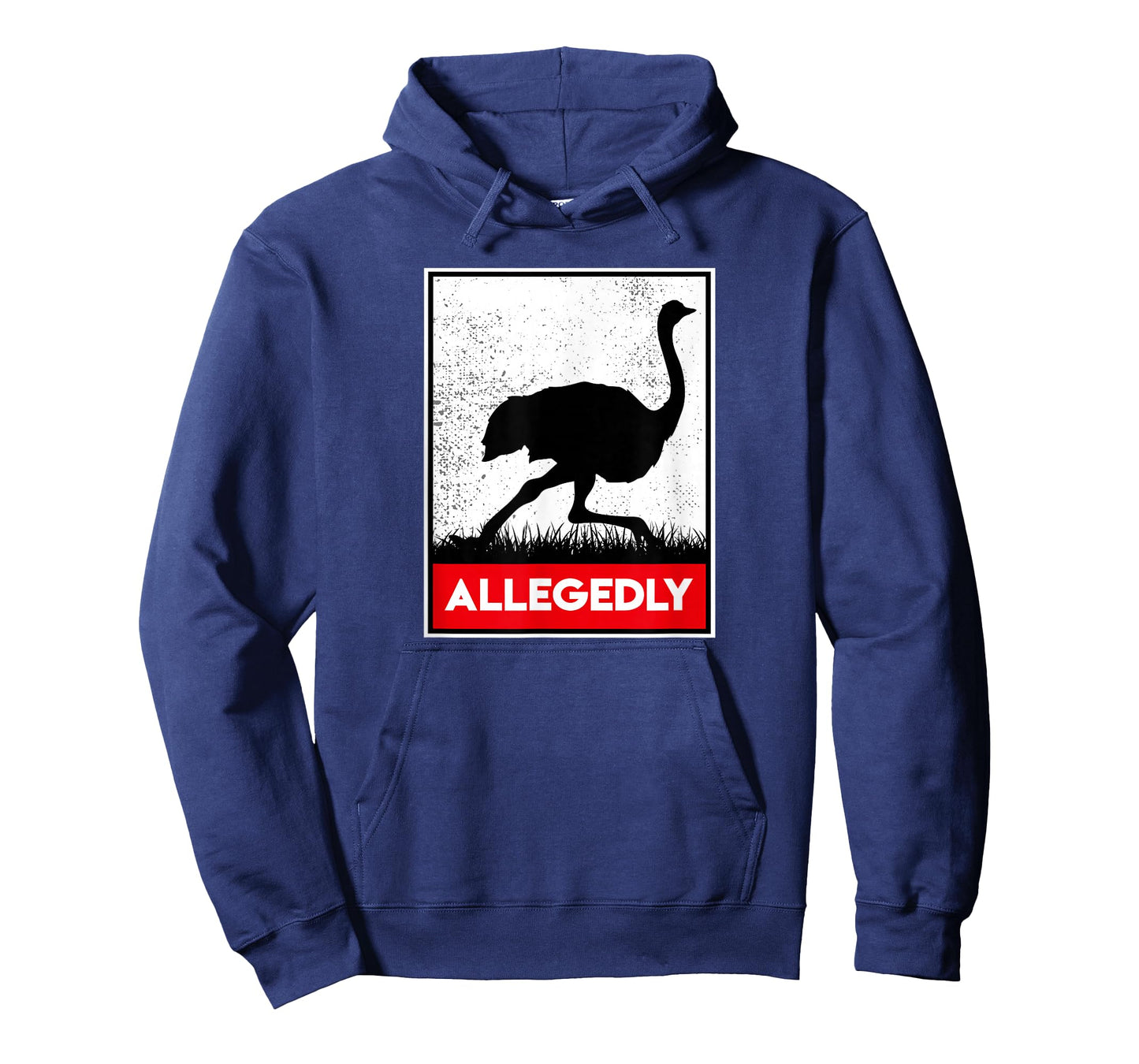 Allegedly Ostrich Co. Allegedly Ostrich Funny Flightless Bird Unisex-Adults Black T-Shirt