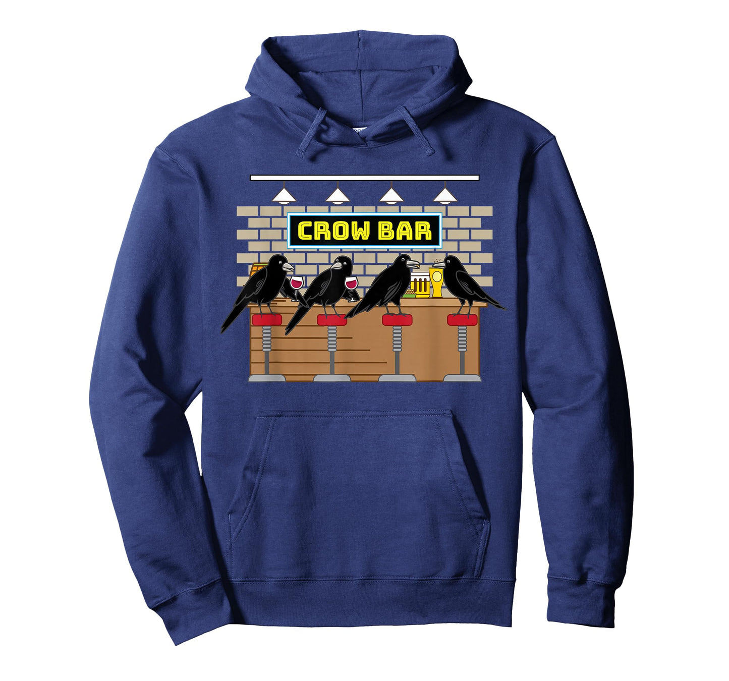 Crow Bar Pun Crowbar Crows Bartender Mechanic Word Game T-Shirt