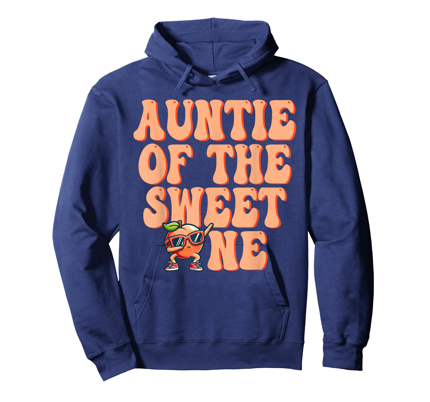 Auntie of The Sweet One Peach 1st Birthday on Peach T-Shirt