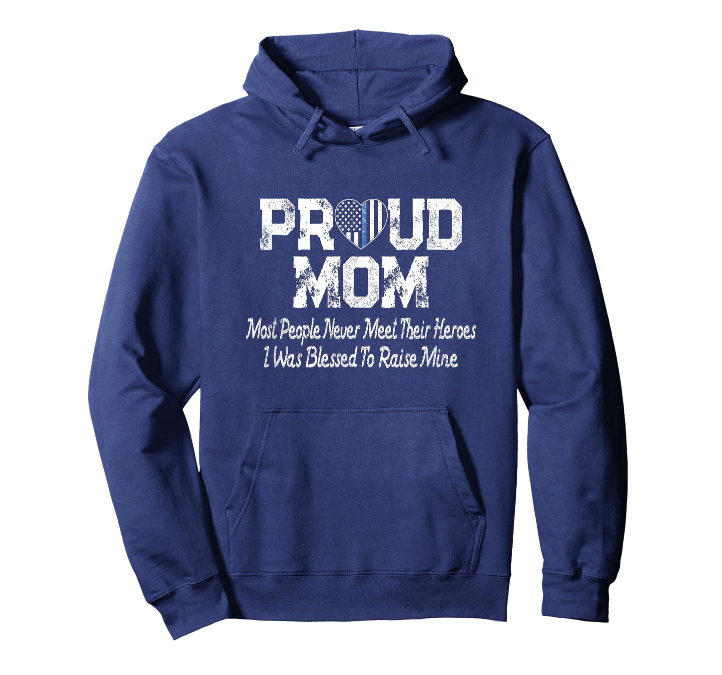Proud Police Officer Mom Thin Blue Line - Mother Gift T-Shirt