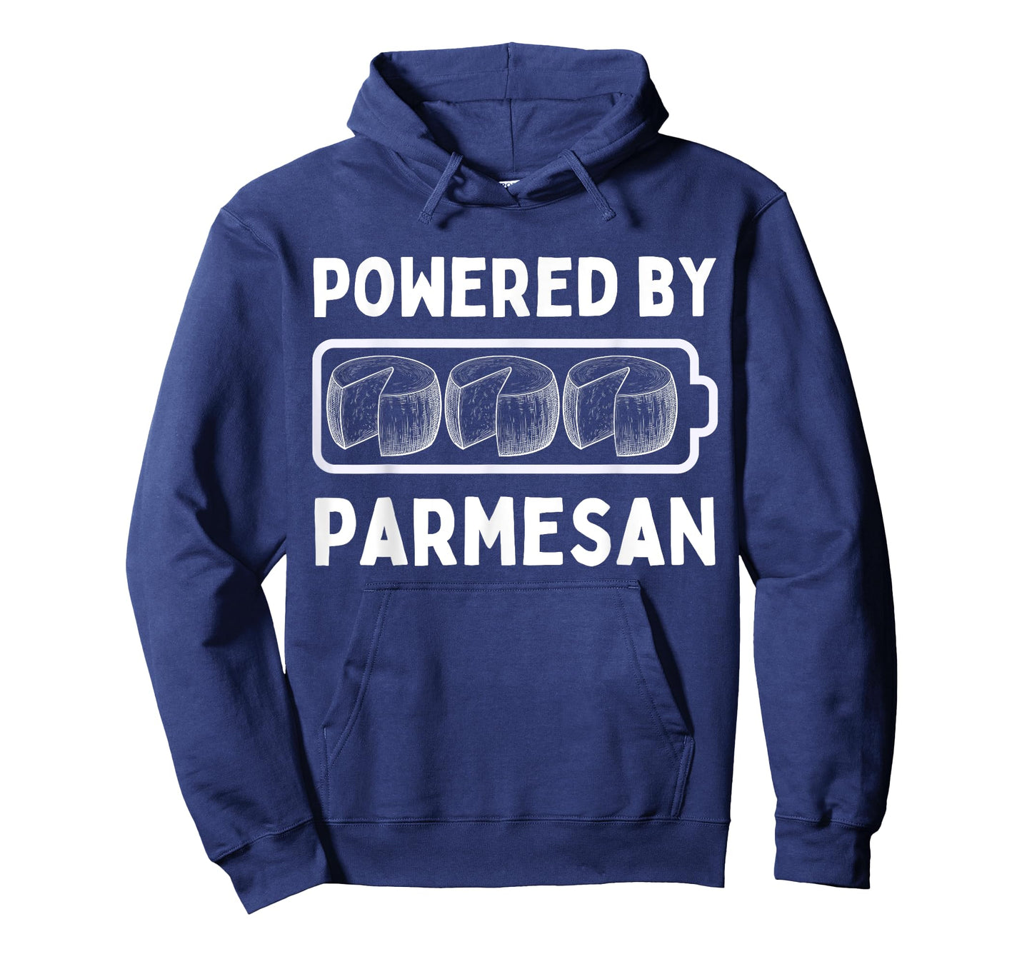 Powered By Parmesan Cheese Funny Italian Parmigiano Reggiano T-Shirt