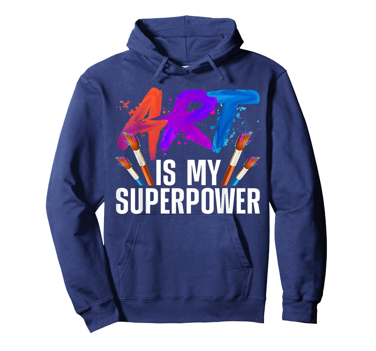 Cool Art for Men Women Art Teacher Artist Painter Superpower T-Shirt Small
