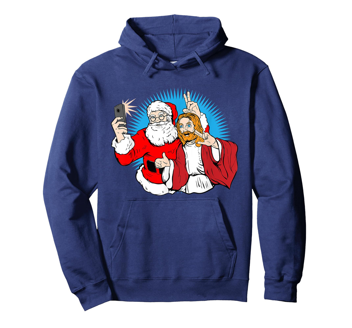 Christmas Shirt - Jesus Christ and Santa Selfie Shirt