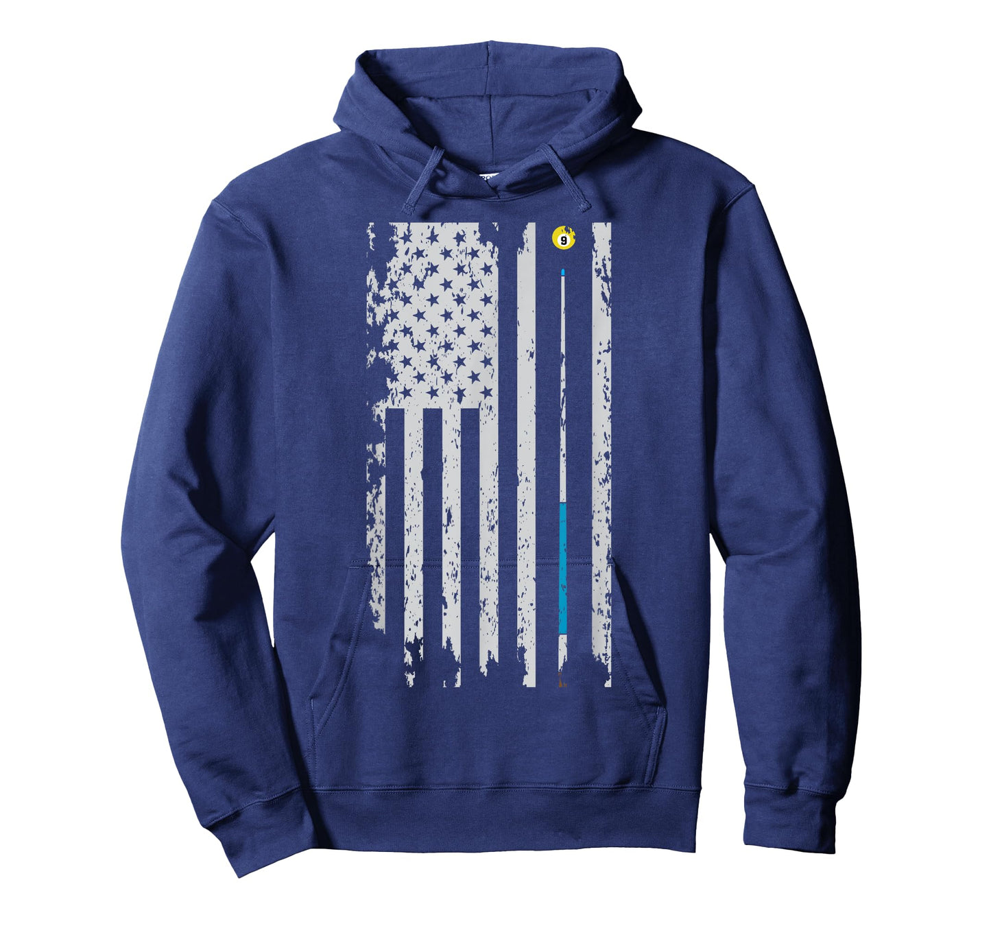 American Flag Billiard Pool Player Men Women Gift T-Shirt