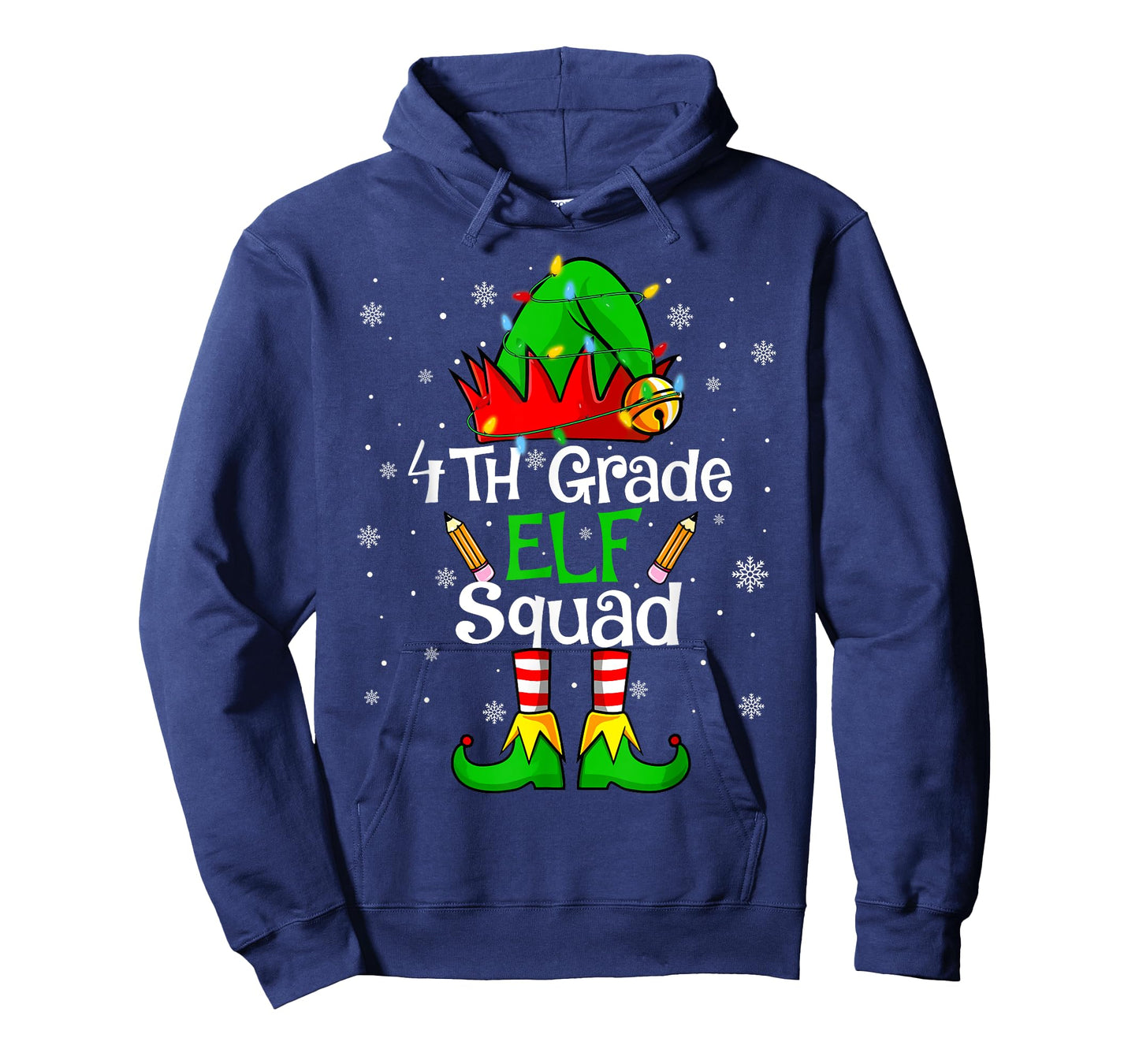Christmas 4th Grade Elf Squad Fourth Grade Teacher Student T-Shirt