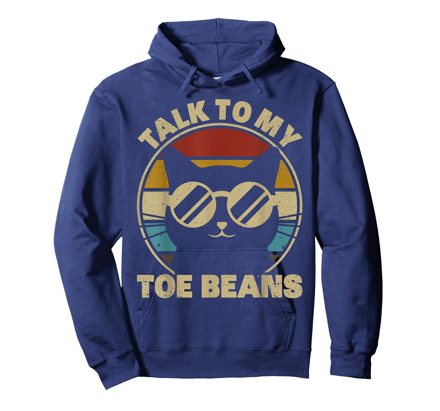 Talk to my Toe Beans Funny Cat Retro Paw of Cat T-Shirt for Men Women