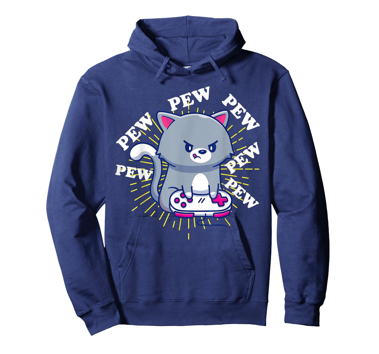 Pew Pew Cute Cat Gamer Headset Cat Gaming T-Shirt