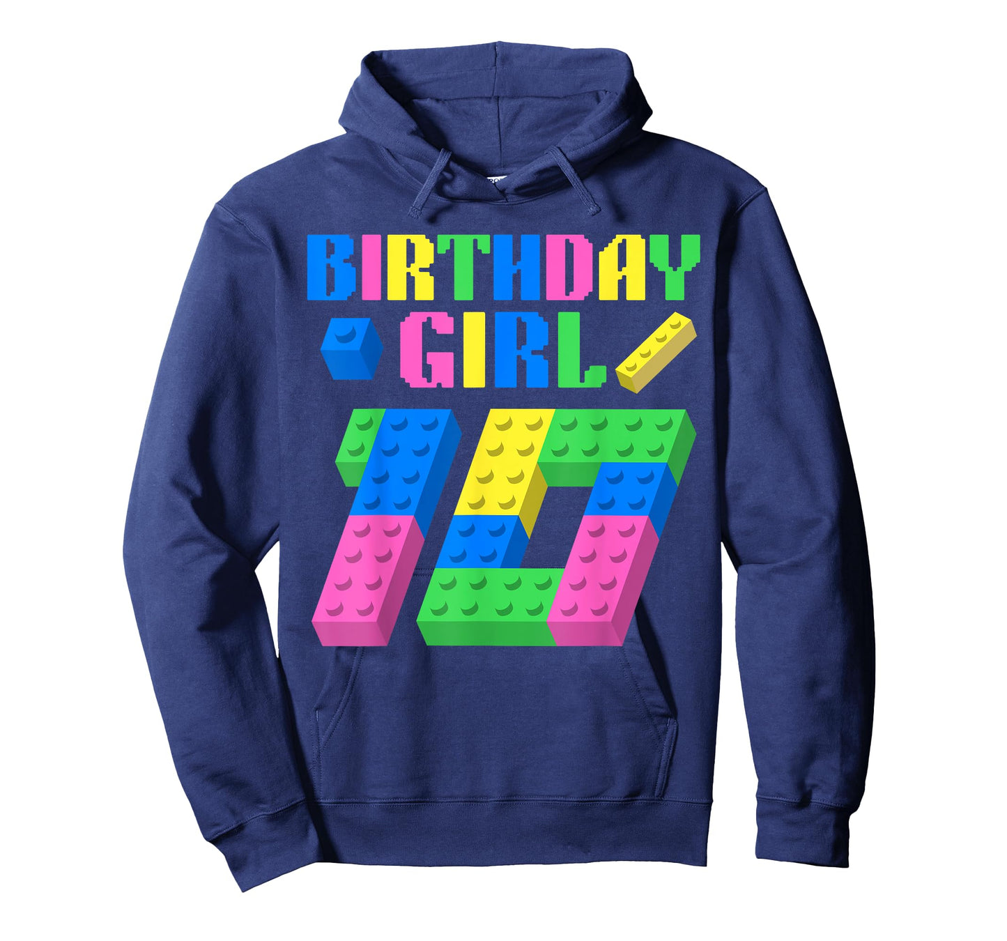 10th Birthday Girl Block Building 10 Year Old Master Builder T-Shirt