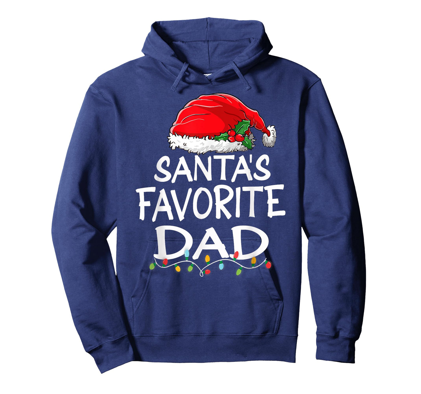 Santa's Favorite Dad Christmas Santa Claus tree lights Daddy T-Shirt