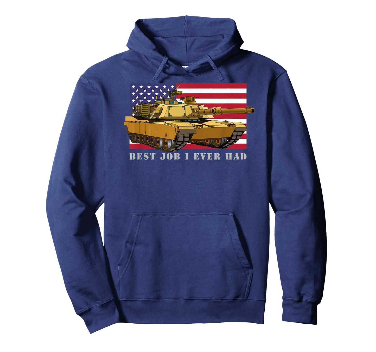 M1A2 Abrams Tank Tanker Best Job I Ever Had American Flag T-Shirt
