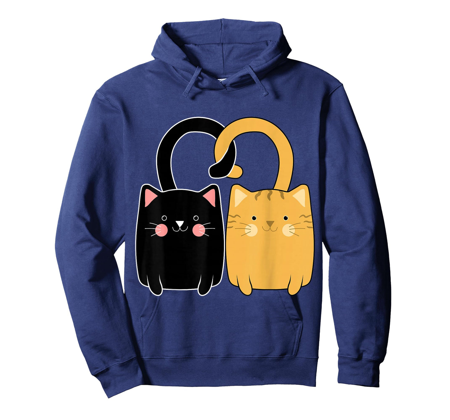 Black and Orange Cat Valentine Ginger Cat Valentine's Day T-Shirt