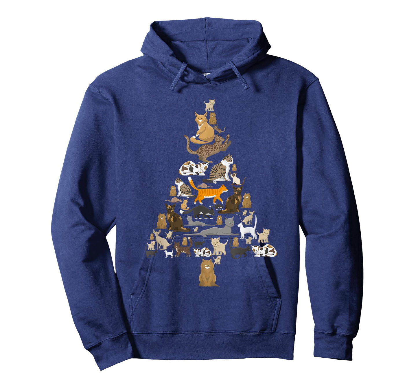 Funny Cats Christmas Tree Pet Kitten Owner Xmas Women Men T-Shirt