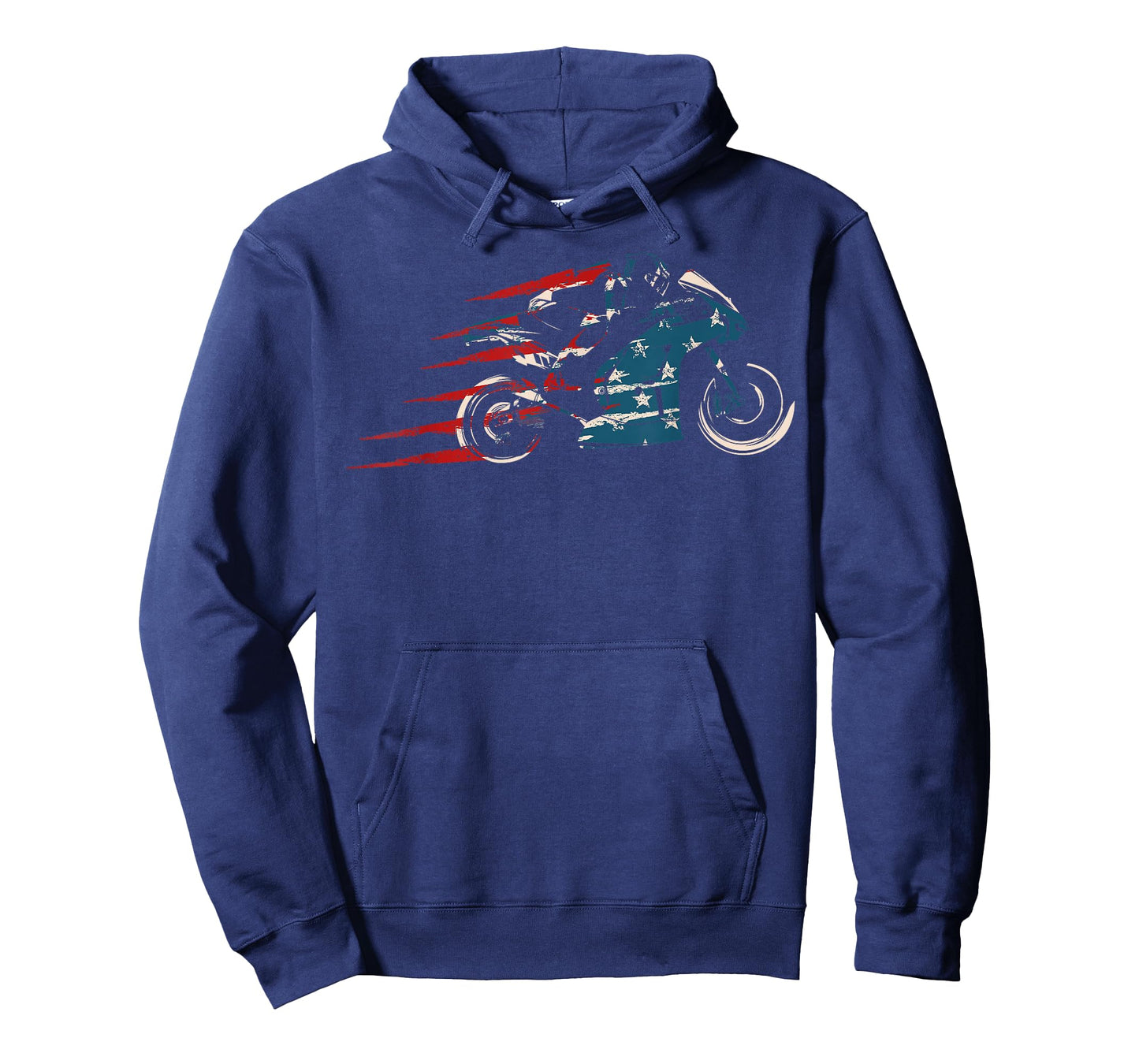 American Flag Super Bike Moto GP 4th of July Dirt Bikers T-Shirt