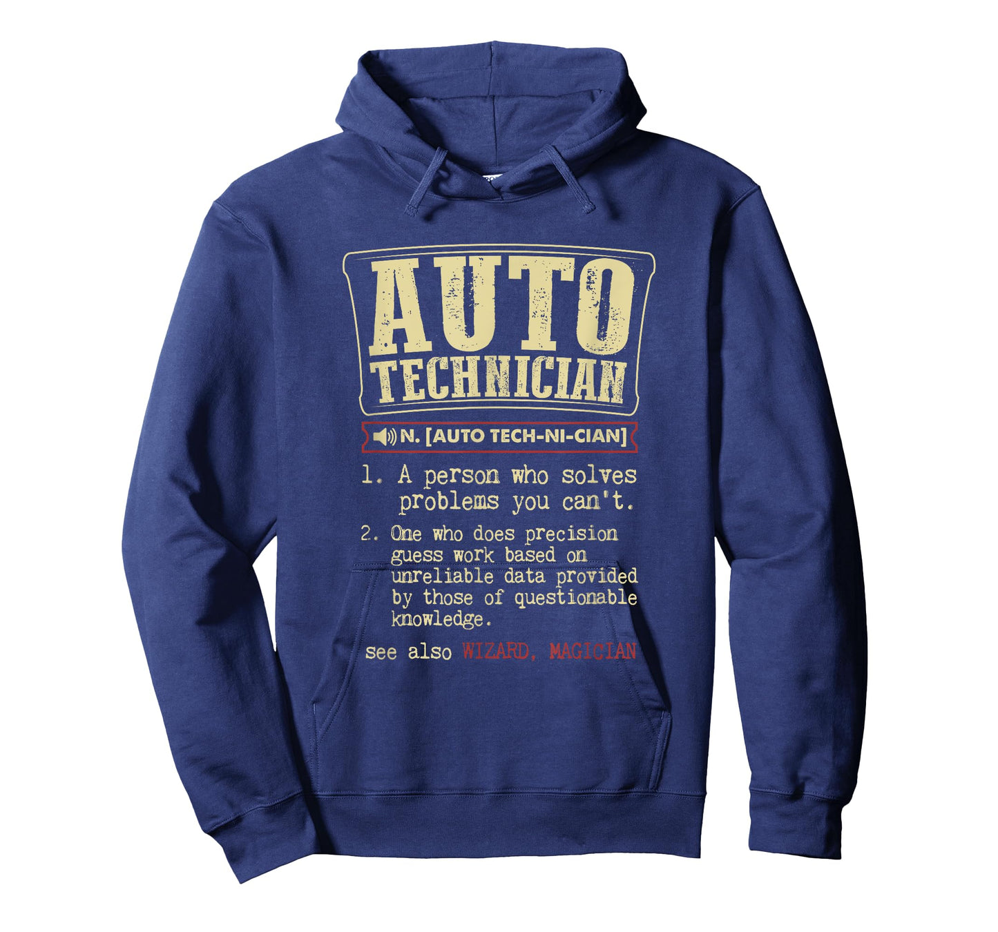 Auto Technician Gift Funny Dictionary Definition T-Shirt