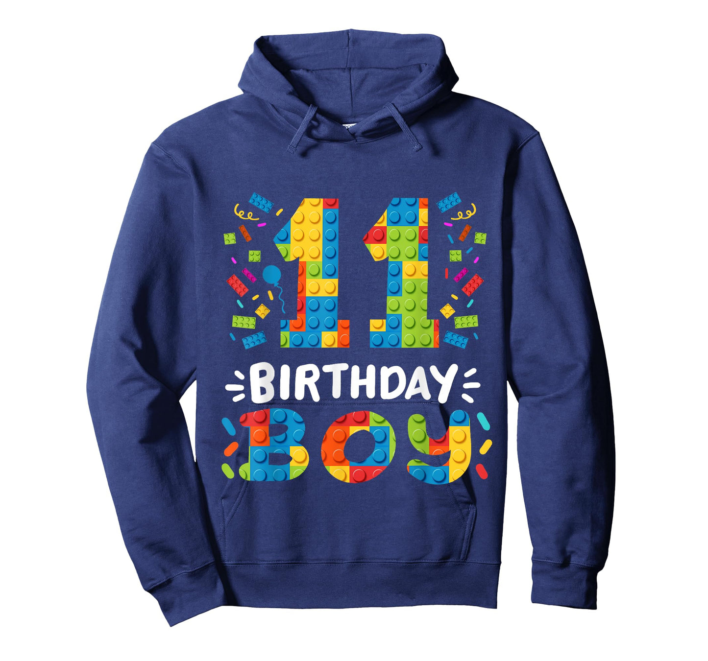 Kids 11 Years Old Building Blocks Builder 11th Birthday Boys T-Shirt