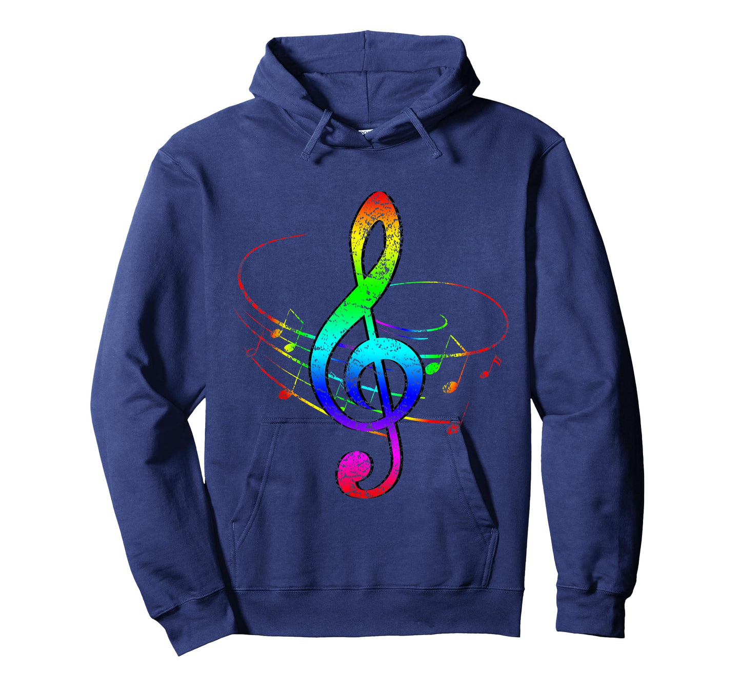 Colorful Rainbow Treble Clef T-Shirt