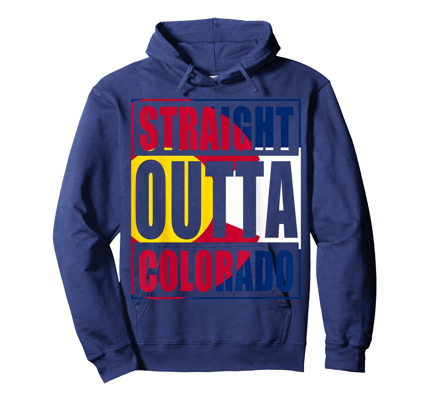 Straight Outta Colorful Colorado Flag T-Shirt