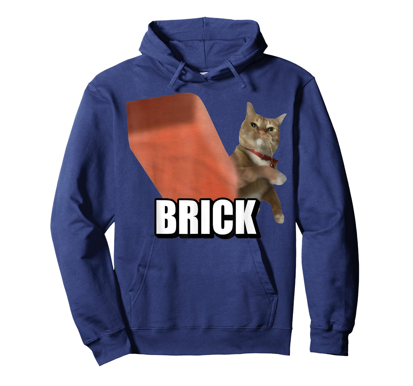 Brick Cat Funny Cat Throwing Brick Angry Cat Meme Brainrot T-Shirt
