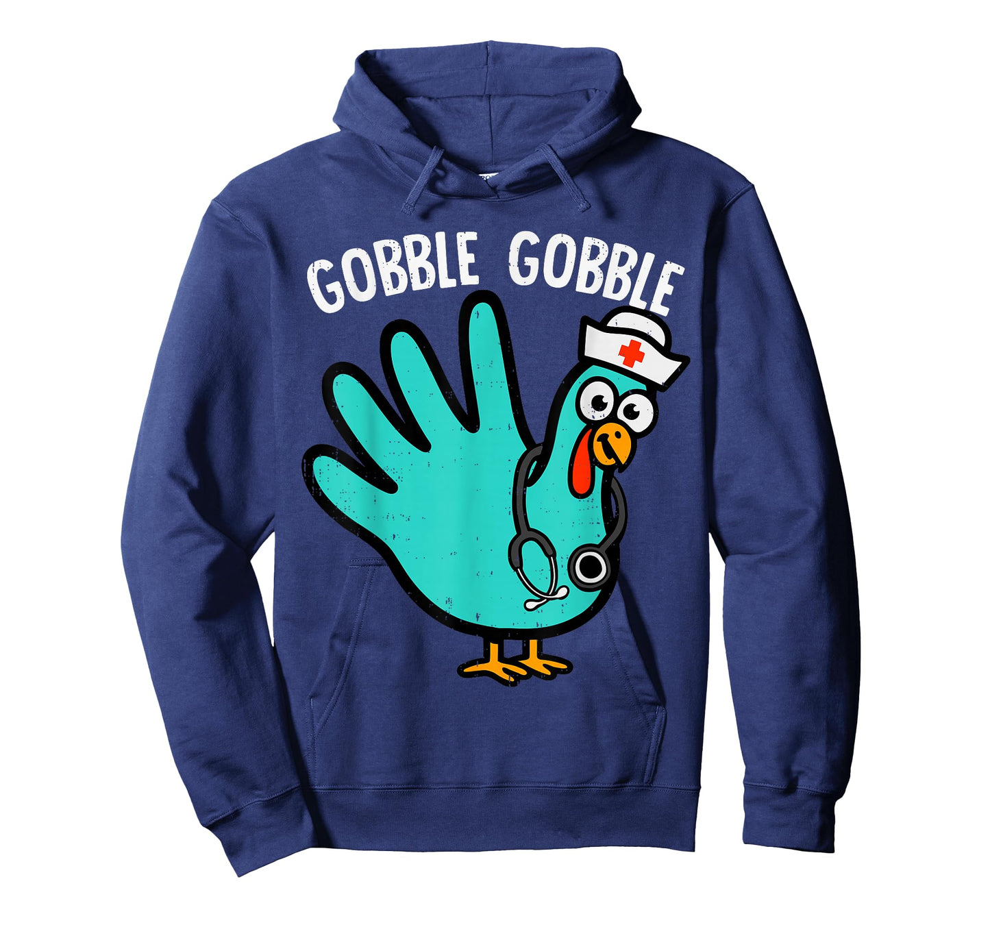 Cute Turkey Glove Nurse Thanksgiving Scrub Top RN ICU ER T-Shirt