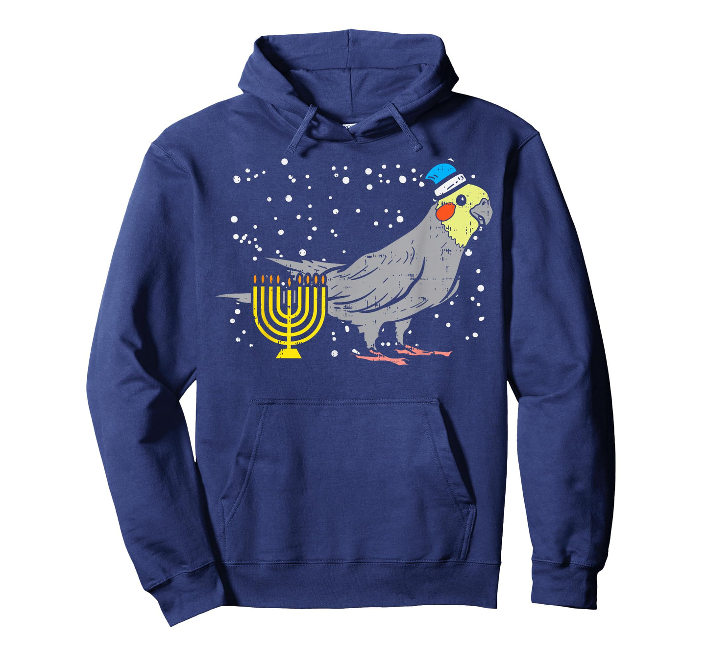 Cockatiel Menorah Jewish Cockatoo Parrot Bird Hanukkah Gift T-Shirt
