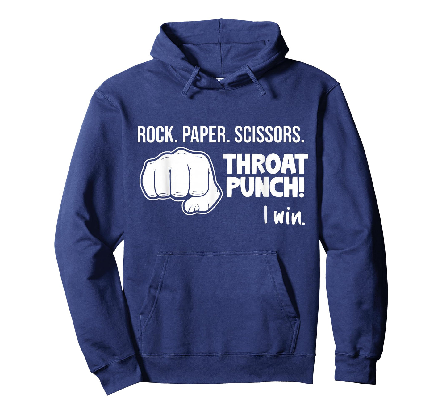 Rock Paper Scissors Throat Punch I Win Joke Novelty Gifts T-Shirt