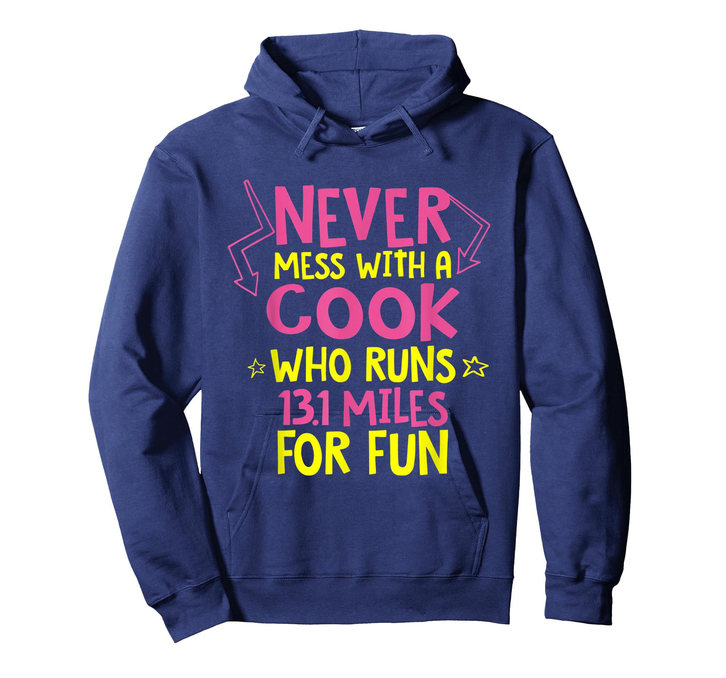 Cook Who Runs Half Marathon Funny Running Humor Runner Chef T-Shirt