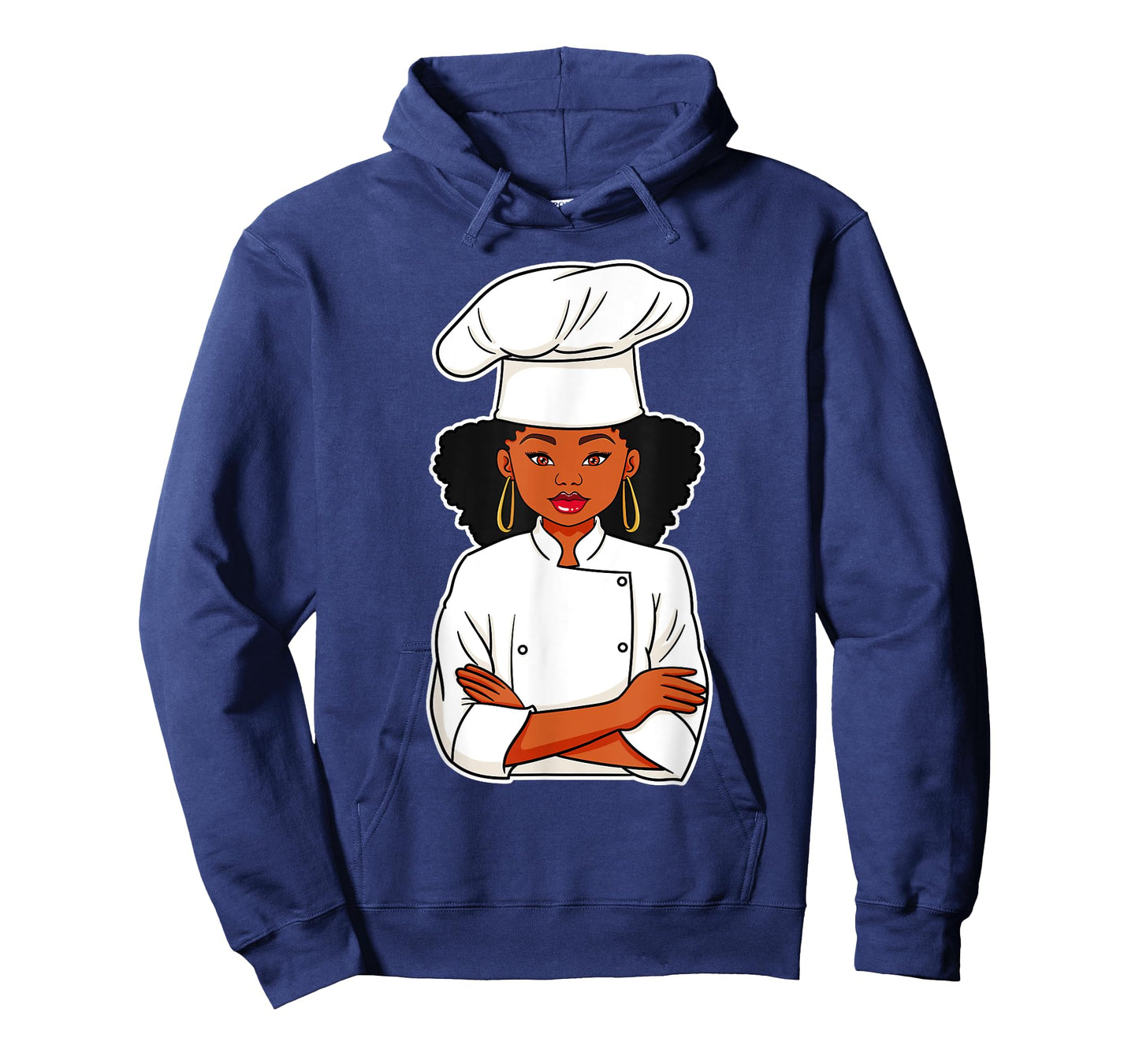 Chef African American Black Woman Afro Hair Cook Culinarian T-Shirt