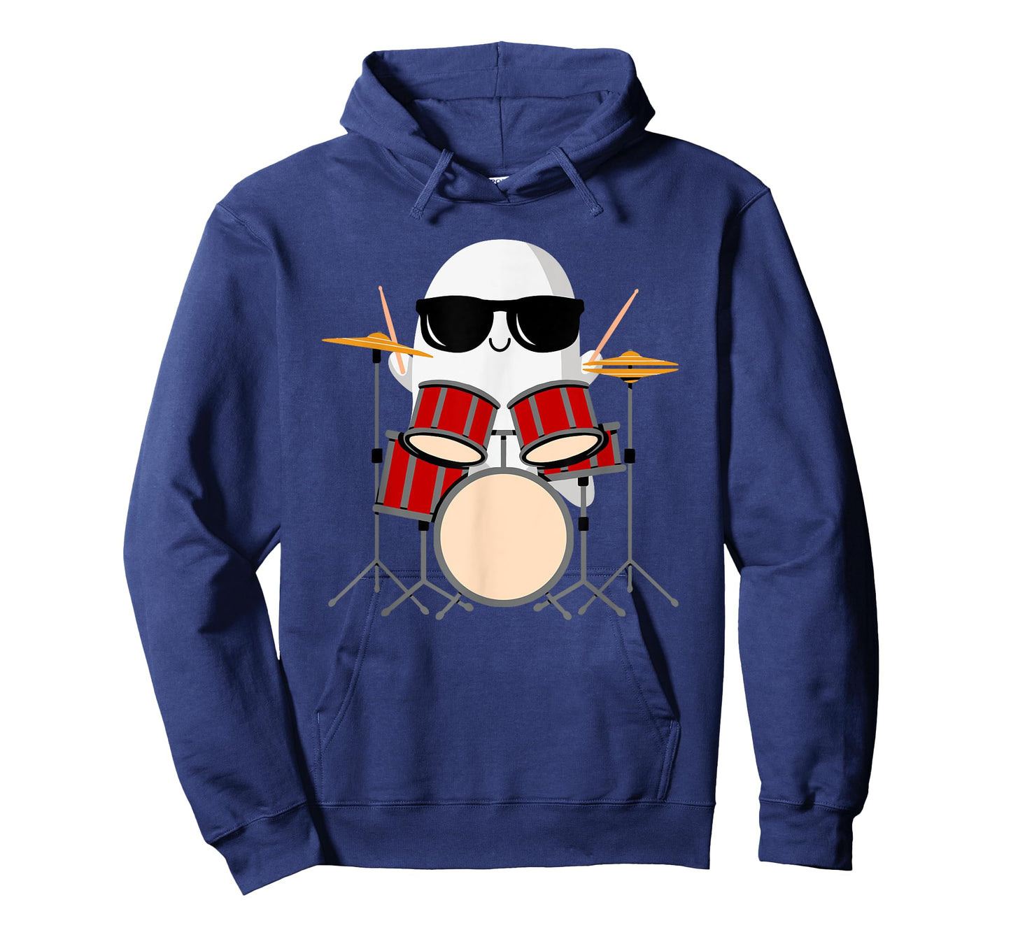 Funny Ghost Drummer - Spooky & Cool Halloween Drum Music T-Shirt
