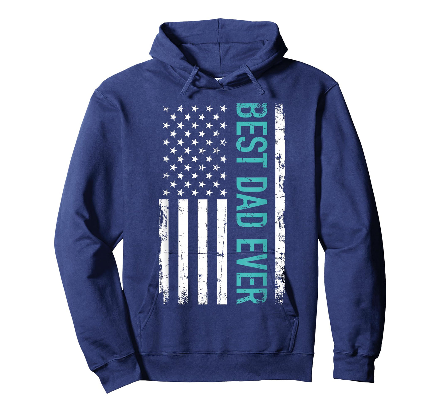 Father's day Best dad ever with US american flag Short Sleeve T-Shirt