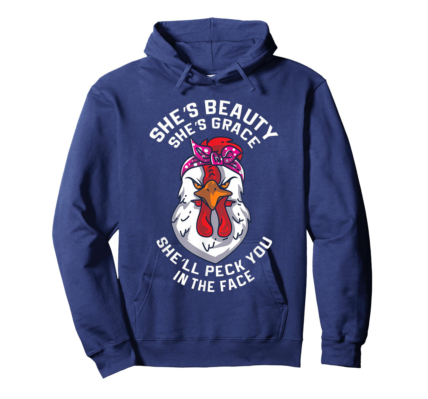 Angry Chicken Peck You In The Face Hen Animal Gift T-Shirt