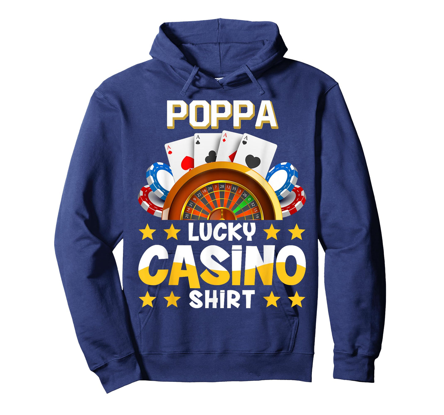 Casino Funny Shirt Poppa Lucky Casino Shirt T-Shirt
