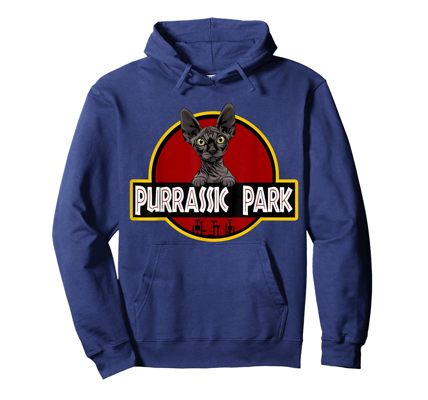 Black Sphynx Cat Cute Funny Cat Lover Parody T-Shirt
