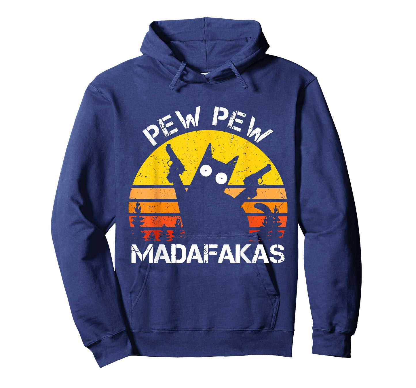 CAT - Pew Pew Madafakas Crazy Summer Cat with Gun T-Shirt for Men Women